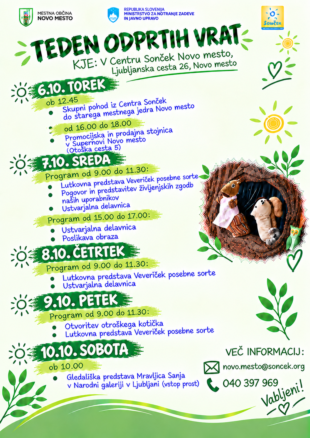 VABILO Teden odprtih vrat 
